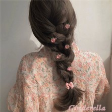 5'li Çilek Figürlü Mini Pens Saç Çocuk Toka Seti - Kadın Saç Aksesuarı Süsü Süsleme Klips Toka