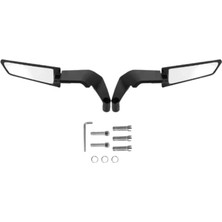 Gear5 Motosiklet Katlanır Gidon Kanat Ayna Siyah Delüx Model 2