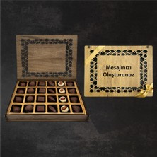 Nills Chocolate Kişiye Özel Mesajlı Ahşap Kutuda Hediyelik Çikolata