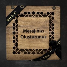 Nills Chocolate Kişiye Özel Mesajlı Ahşap Kutuda Hediyelik Çikolata