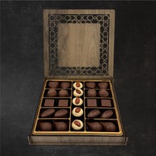 Nills Chocolate Kişiye Özel Mesajlı Ahşap Kutuda Hediyelik Çikolata