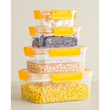 Kilitli Dikdörtgen Derin Clara Box Hava Geçirmez Sızdırmaz Saklama Kabı