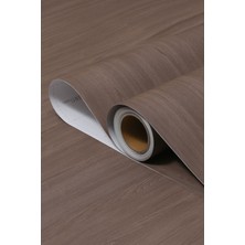 Yapışkanlı Folyo - Naturel Koyu Dişbudak Kaplama Kağıdı - Mobilya Duvar Kapı - 120CM Genişli - KW255