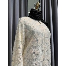 Selinada Güpürlü Giyçık - Ekru - 42