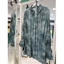 Marcha Gömlek Kendinden Desenli 10800 - Mint Yeşili - 2