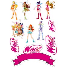 Deniz Parti Winx Yenilebilir Cupcake ve Pasta Resim Baskı