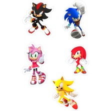 Deniz Parti Sonic Yenilebilir Cupcake ve Pasta Resim Baskı