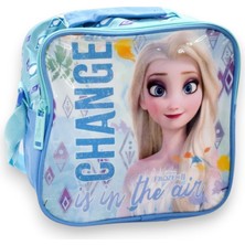 Frozen Lisanslı kız çocuk ilkokul çantası ortaokul kız çocuk okul çantası termal beslenme çantası