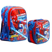 Spider Man Lisanslı erkek çocuk ilkokul çantası ortaokul erkek çocuk okul çantası termal beslenme çantası