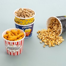 2 Adet Popcorn Patlamış Mısır Kovası - Cips ve Çerez Kutusu 2.2 L