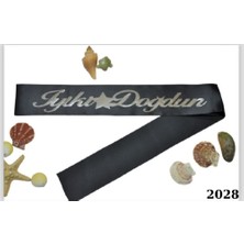 Kuşak Iyi Ki Doğdun Siyah-Gümüş