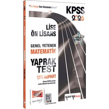 2026 Kpss Lise-Ön Lisans Tüm Dersler Çek Kopart Yaprak Test-Tüm Dersler Çıkmış Sorular-3 Deneme