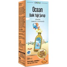 Asfstore Ocean Omega 3 Portakallı Balık Yağı Şurubu 150 ml