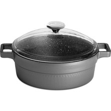 Cem Granit Master 2'li Set (Karnıyarık 28 cm + Tava 28 Cm)