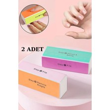 UltraNova 2'li 4 Aşamalı Parlatıcı Tırnak Törpüsü Seti, Profesyonel Manikür ve Pedikür Aleti