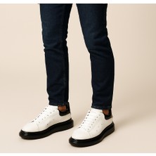 Growish GR0134 Hakiki Deri Küçük Numara 38 Numara Yeni Nesil Jel Taban Sneaker Ayakkabı