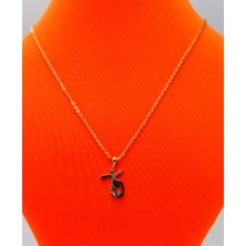 Gold Renk Zincir Figürlü Kararmaz Özel Tasarım Kolye