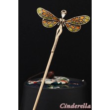 Peri Butterfly Tasarım Boho Metal Topuz Tokası 17CM - Yeni Trend Çubuk Toka Saç Topuz Çubuğu