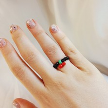 Crystal Atelier Miyuki Boncuk Kiraz Yüzük, Minimal Kiraz Yüzük, Kirazlı Boncuk Yüzük, Miyuki Kiraz Yüzük, Renkli Kiraz Boncuk Yüzük, Sevimli Kiraz Boncuk Yüzük, Fruit Mood Kiraz Yüzük
