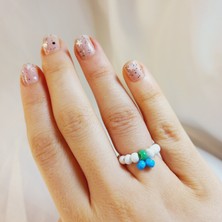 Crystal Atelier Miyuki Boncuk Kiraz Yüzük, Minimal Kiraz Yüzük, Kirazlı Boncuk Yüzük, Miyuki Kiraz Yüzük, Renkli Kiraz Boncuk Yüzük, Sevimli Kiraz Boncuk Yüzük, Fruit Mood Kiraz Yüzük