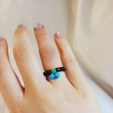 Crystal Atelier Miyuki Boncuk Kiraz Yüzük, Minimal Kiraz Yüzük, Kirazlı Boncuk Yüzük, Miyuki Kiraz Yüzük, Renkli Kiraz Boncuk Yüzük, Sevimli Kiraz Boncuk Yüzük, Fruit Mood Kiraz Yüzük