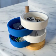 UltraNova El Yapımı Çok Katlı Ahşap Masaüstü Organizer Ve Saklama Kutusu