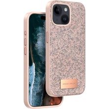 iPhone 14 Bright Simli Kapak - Pembe