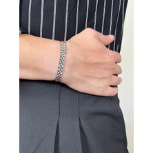 Silver Erkek Bileklik Kadın Unısex Paslanmaz Çelik Kararmaz Renk Atmaz Kombinlenebilir Üst Kalite