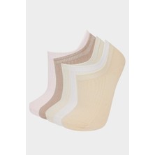 DeFacto Kadın 5'li Pamuklu Sneaker Çorap F5428AXNS