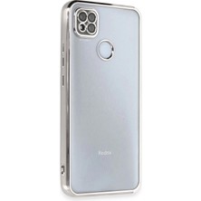 Xiaomi Redmi 9c Kılıf Lensli Silikon - Gümüş