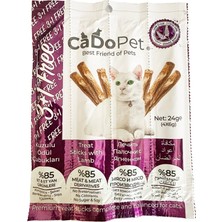 Cado Pet Kuzulu 12 Adet 4lü Lamb Kedi Sticks Ödül Çubukları