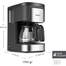 Karaca Just Coffee Aroma 2 In 1 Filtre Kahve ve Çay Demleme Makinesi Inox