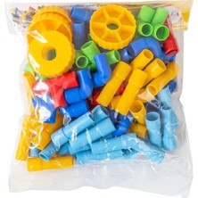 King Kids Tekerlekli Boru 72 Parça