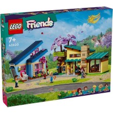 LEGO® Friends Olly ve Paisley'nin Aile Evleri 42620 - 7 Yaş & Üzeri Çocuklar için Yaratıcı Oyuncak Yapım Seti (1126 Parça)