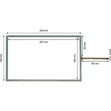 Delta DOP110-TOUCH ,10.1 ,239X145MM 4-Pin Dokunmatik Cam/touch
