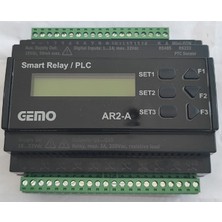 Gemo AR2-A-24VDC-14D-RTC ,24VDC 14D/10R Rtc Plc Cpu Modül