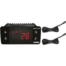 Emko ESM-3712-CN.51801/0101/1330 ,77X35MM 220VAC KONTAK-3A 2xntc Isı Kontrol