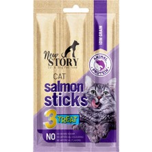 New Story Somonlu 8 Adet 3lü Salmon Kedi Sticks Ödül Çubukları