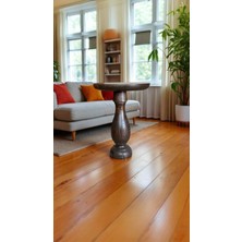 Simillo Home & Living Ceviz Renkli Ahşap Mantar Yan Sehpa – Tekli Modern Sehpa