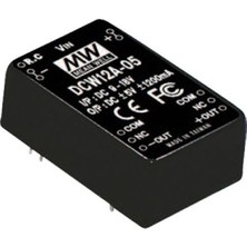 Mean Well Meanwell DCW12A-05 ,9..18VDC +5VDC/1.2A -5VDC/1.2A Dc-Dc Konverter