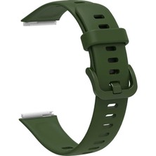 Huawei Band 7 Krd-71 Uyumlu Kordon Mbfx - Koyu Yeşil