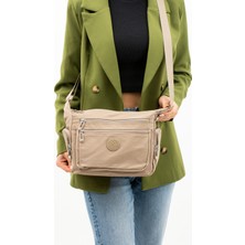 Sanmorris 4005 Kadın Suya Dayanıklı Paraşüt Kumaş El Omuz Çantası Kol Çantası Çapraz Çantası