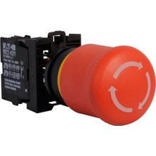 Eaton M22-PVT/K01 ,kontak-1k Acil Kalıcı M22 Buton