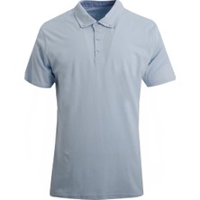 Uki Açık Mavi Comfort Fit Polo Yaka Pike T-Shirt