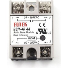 Fotek SSR-40AA ,1-FAZ/380V/40A  80V..250VAC Ac-Ac Ssr