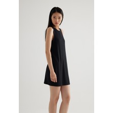 Kadın Modal Kaşkorse Kolsuz Elbise