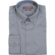 Zarif Tasarım Slim Fit Yaka Düğmeli Pamuklu Erkek GÖMLEK-KAW4655S