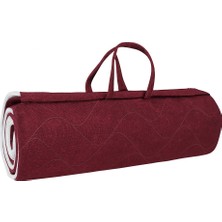 Bordo Taşınabilir Katlanır Yatak Karavan Kamp Yatağı Anne Yanı Yer Yatağı Misafir Yatağı