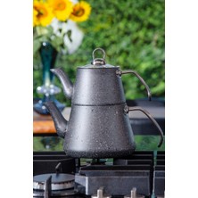 Bonjour Compact Granit Kaplama Çaydanlık Takımı – Gri