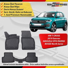 Vw T-Cross Paspas Araca Özel 2019 ve Sonrası Derin Havuzlu Bosse North Serisi